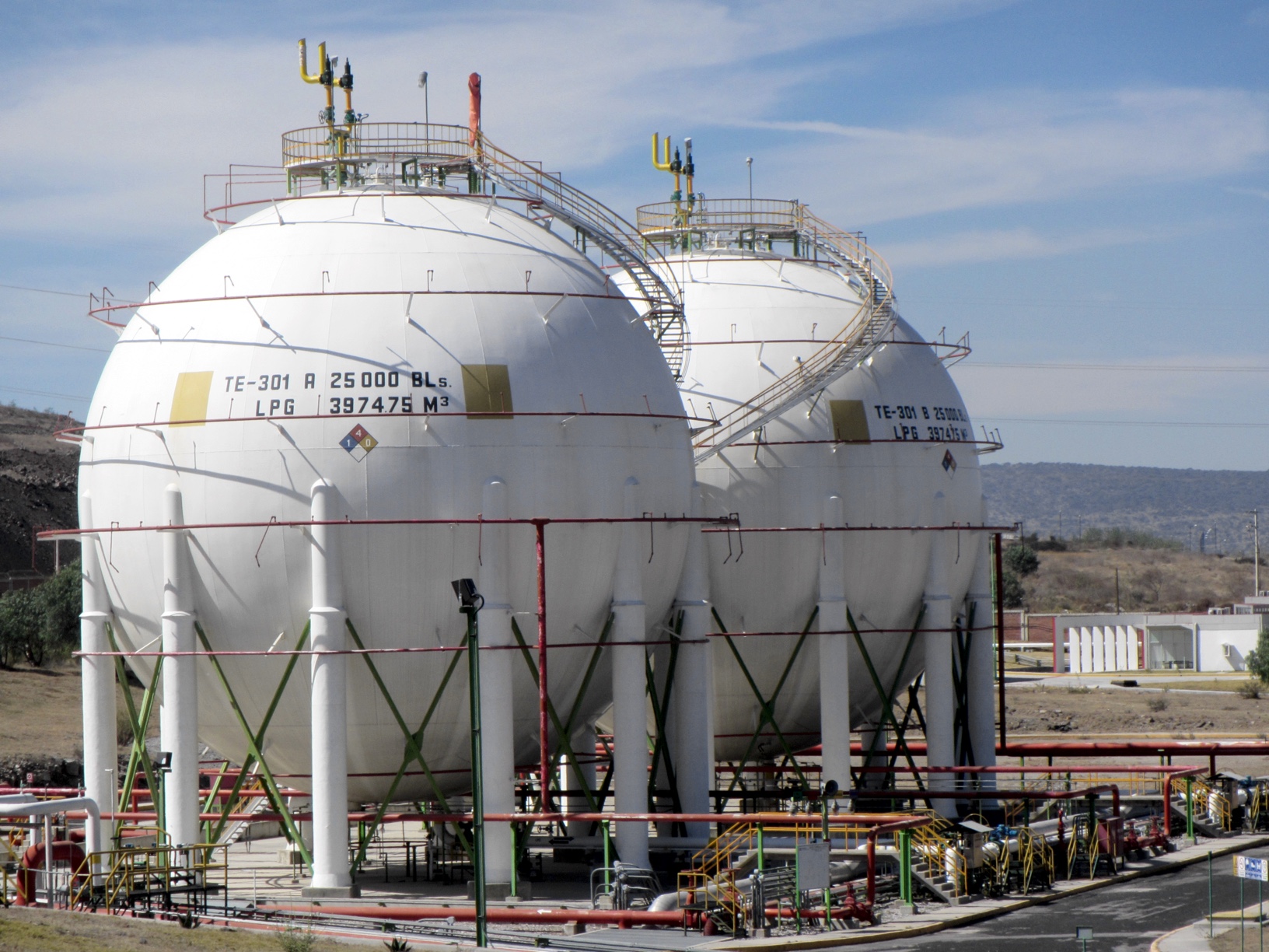 Spherical LP Gas Tanks